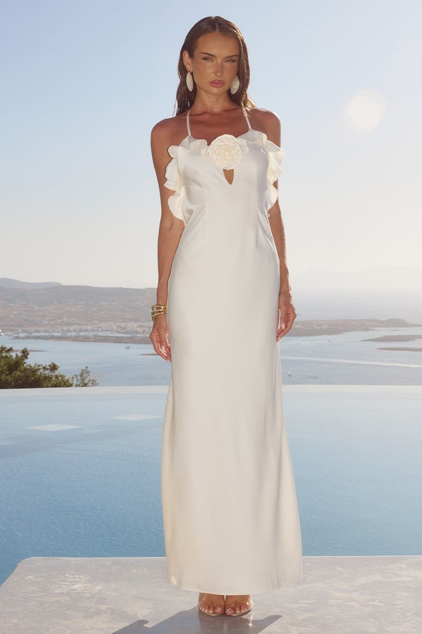 AVALEE FRILL TRIM MAXI DRESS