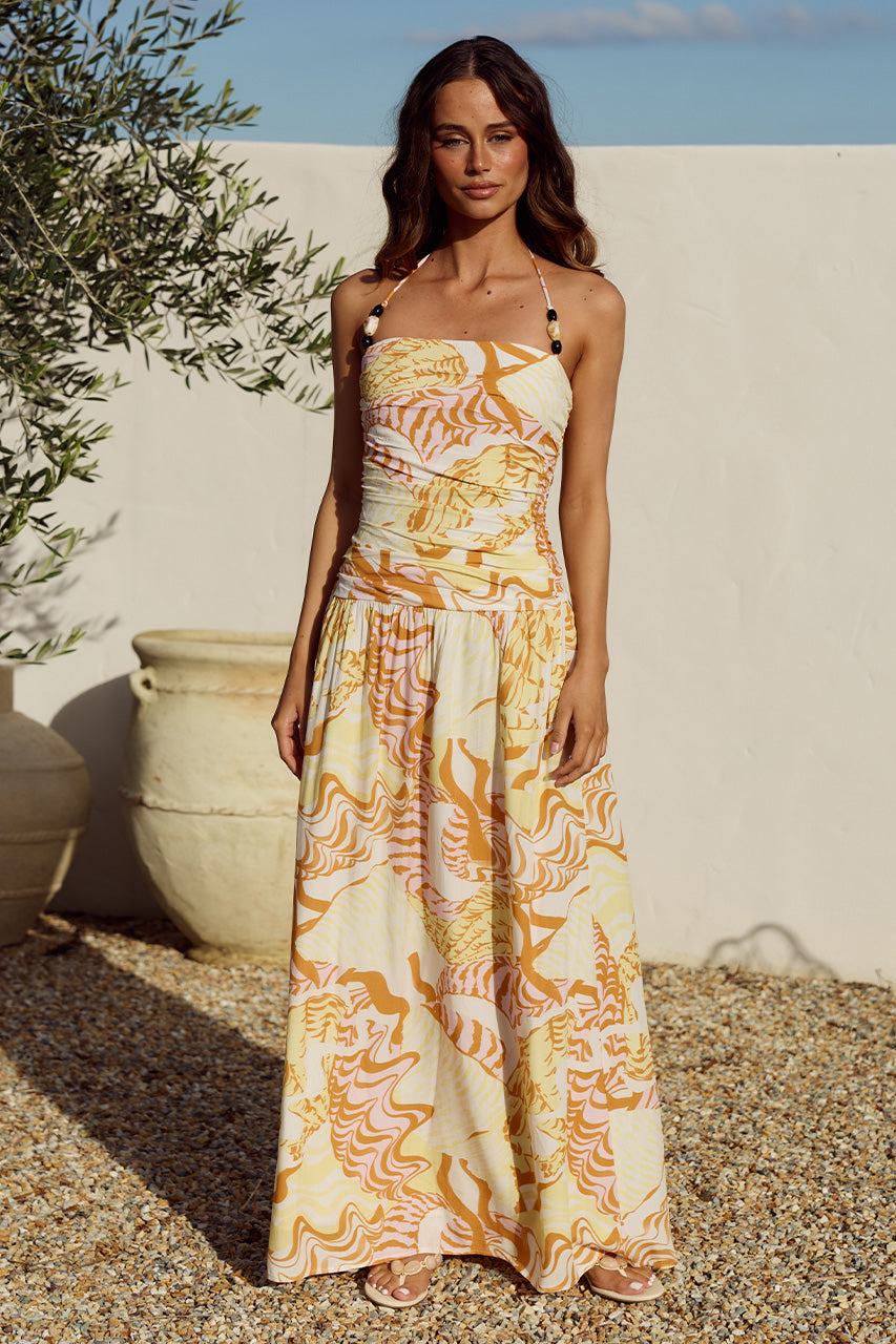maxi beach dresses australia GIULIA RUCHED DRESS - TAHITI PINK Reah