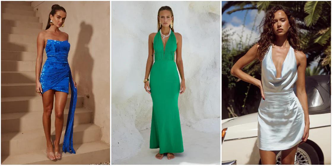 Girls in cocktail dresses