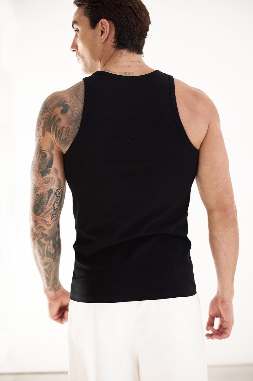 ALEJANDRO CUTOUT TANK - BLACK