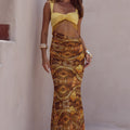 ALZONA CUTOUT MAXI DRESS - MAGNOLIA MANGO