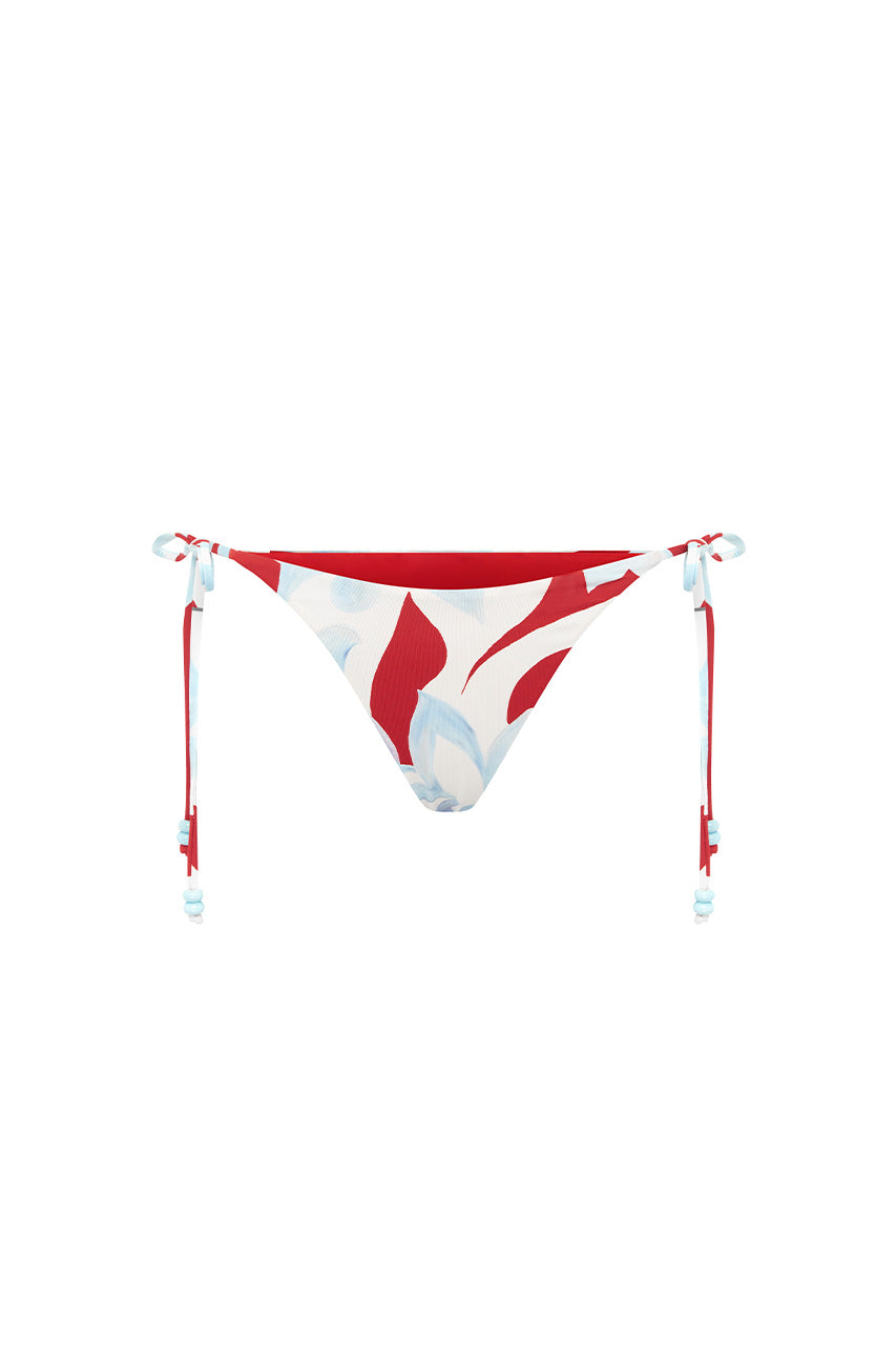 AMOREE SIDE TIE BIKINI BOTTOM - AMOREE RED