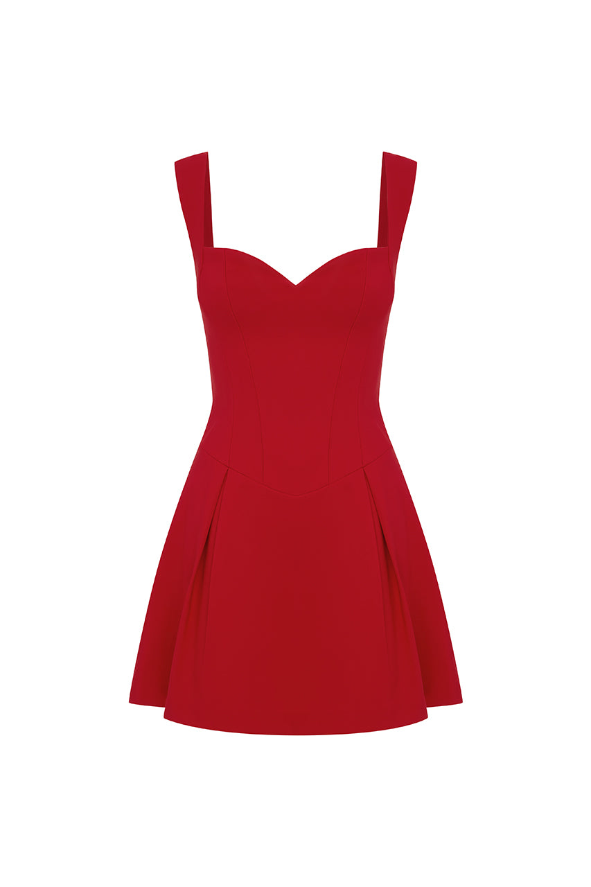 BETHANI MINI DRESS - CHERRY - BETHANI-MINI-DRESS