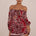 BRODIE OFF SHOULDER MINI DRESS - BRODIE RED