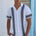 BROOKS SHIRT - WHITE/BLACK