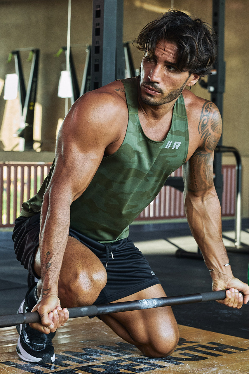 CAMEO FITTED TANK TOP - CAMO