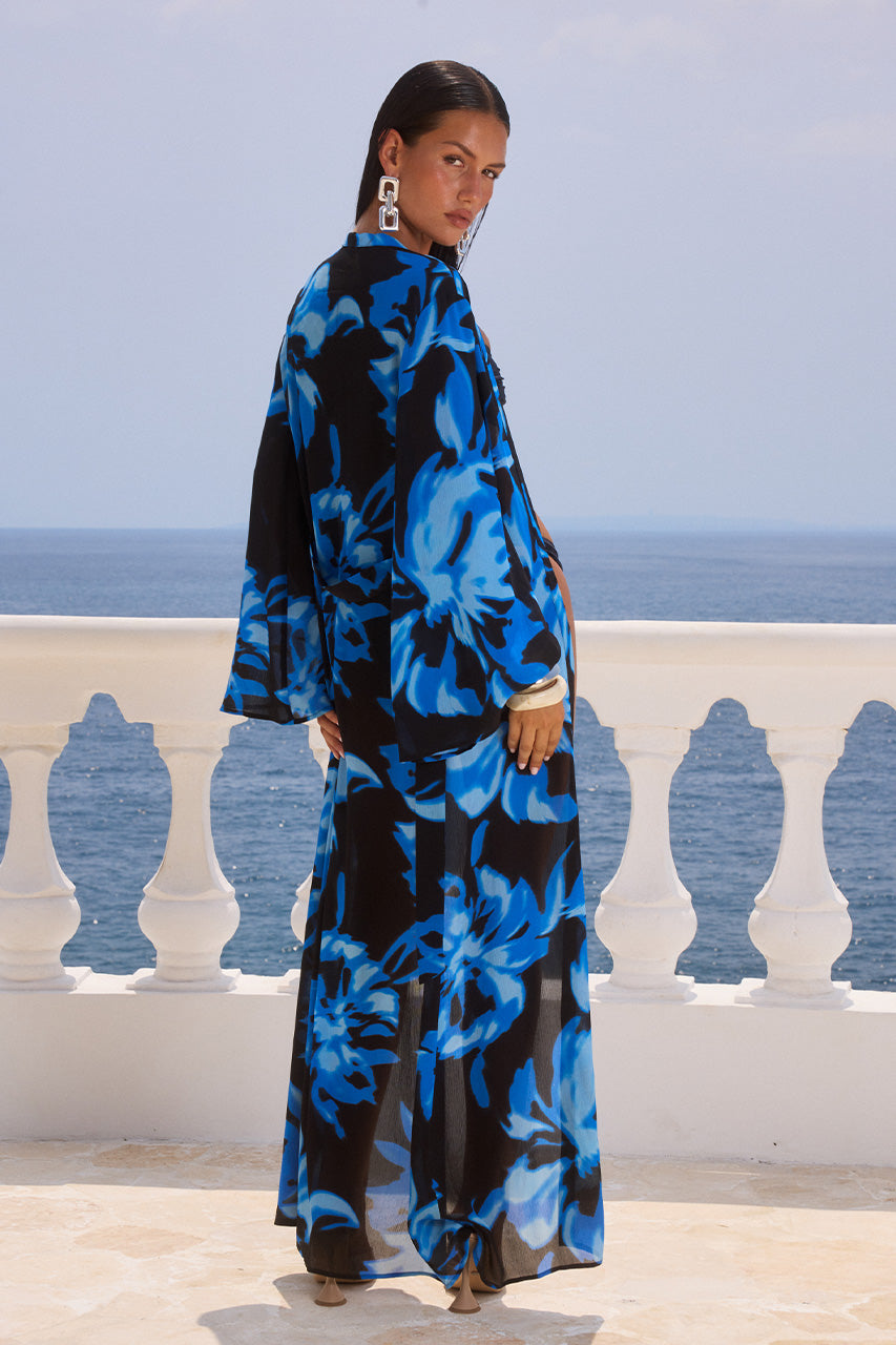 CAMILLE ROBE - AGAVE BLUE - CAMILLEROBEAGAVEBLUE