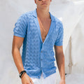 CASTRO KNIT TOP - BLUE