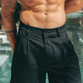 DAMON TAILORED SHORTS  - BLACK
