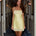 DANDIE LACE TRIM SLIP MINI DRESS - LEMON