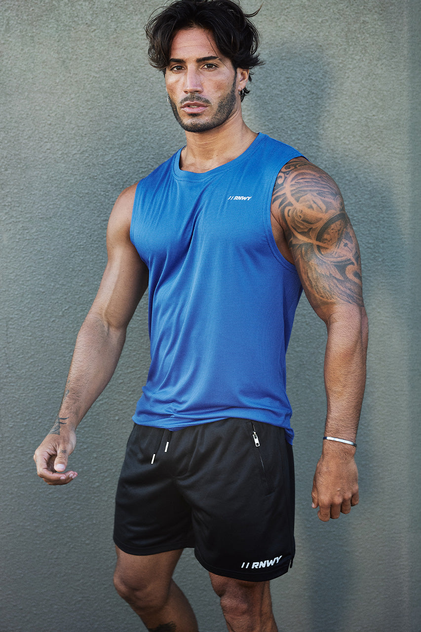 DASH FITTED TANK TOP - ROYAL BLUE