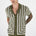 DORIAN SHORT SLEEVE SHIRT - KHAKI/WHITE