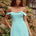 EBONY MINI DRESS - AQUA