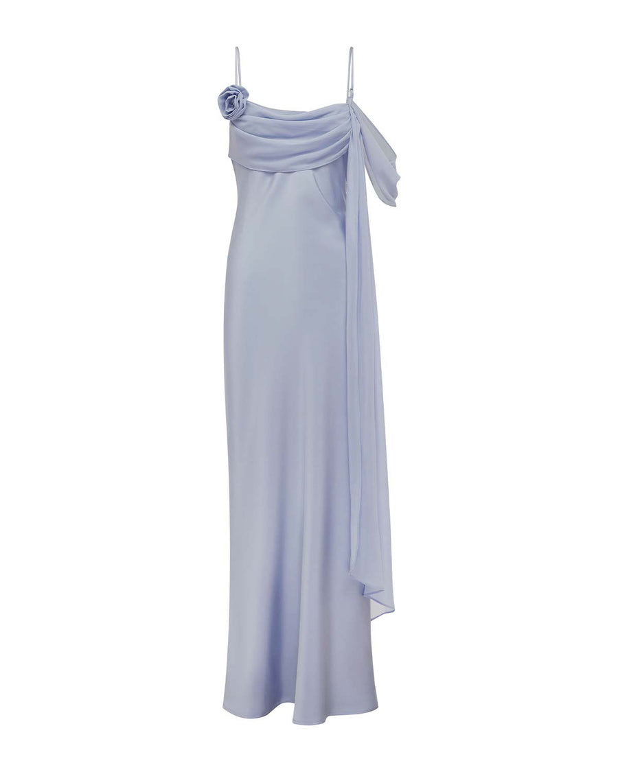ELARA COWL MAXI DRESS - SKY BLUE