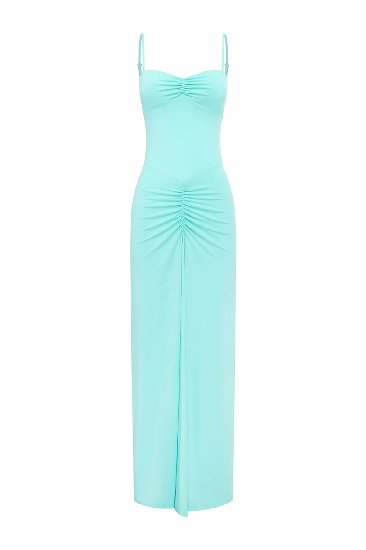 ELEXA RUCHED MAXI DRESS - SEA FOAM