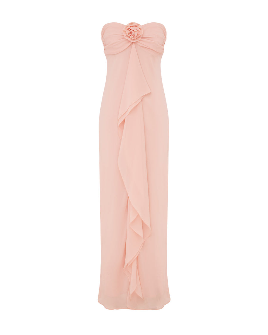 FIORA STRAPLESS MAXI DRESS - PINK