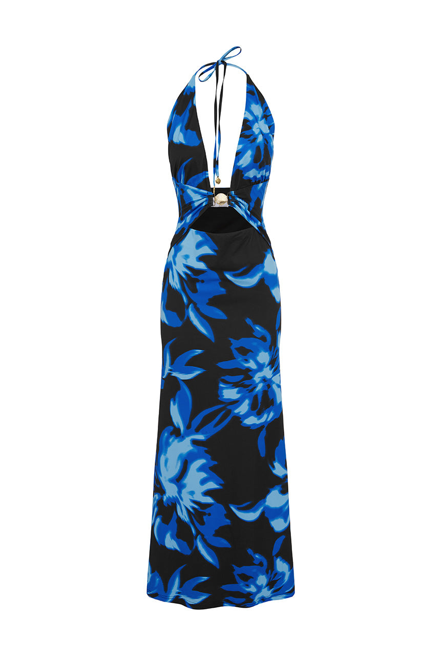 HALSTON MAXI DRESS - AGAVE BLUE - HALSTONMAXIDRESS