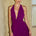 IMALI HALTER COWL MINI DRESS - PLUM