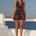 IMALI HALTER COWL MINI DRESS - VALINA ORANGE