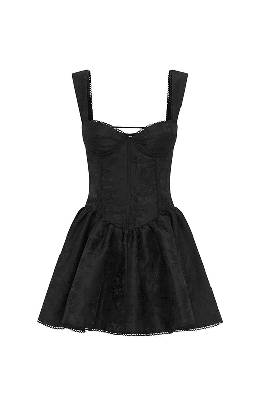 JOELLE MINI DRESS - BLACK - JOELLEMINIDRESSBLACK