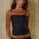 JOSIE LACE CAMI TOP - BLACK/WHITE POLKA