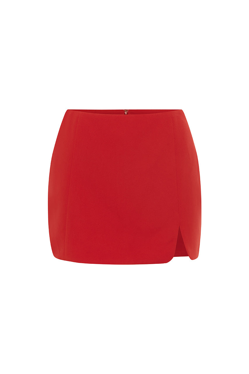 JOVANA MINI SKIRT - RED - JOVANAMINISKIRT