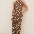 KAI HIGH NECK MAXI DRESS - SALMA SPOTS