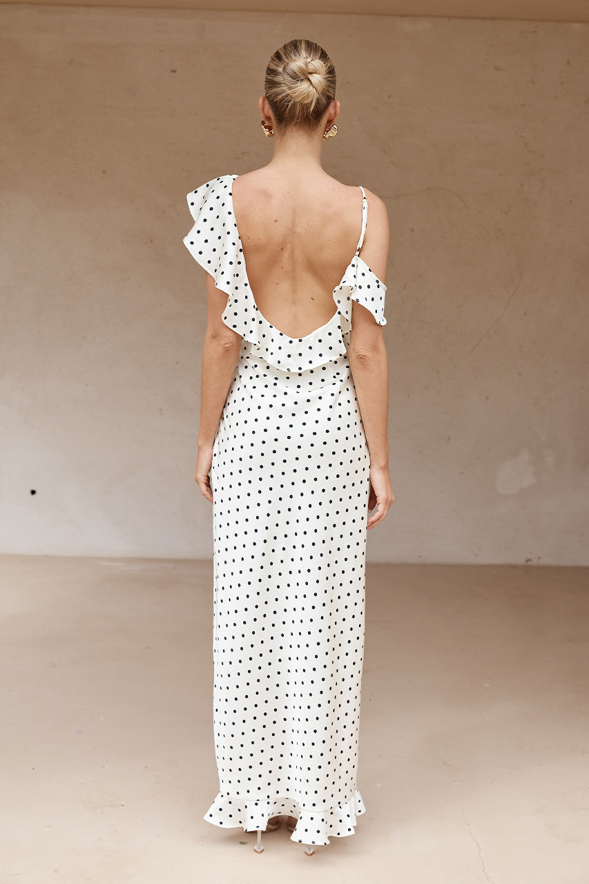 KARLITA MAXI DRESS - WHITE POLKA - KARLITAMAXIDRESSWHITEPOLKA_3