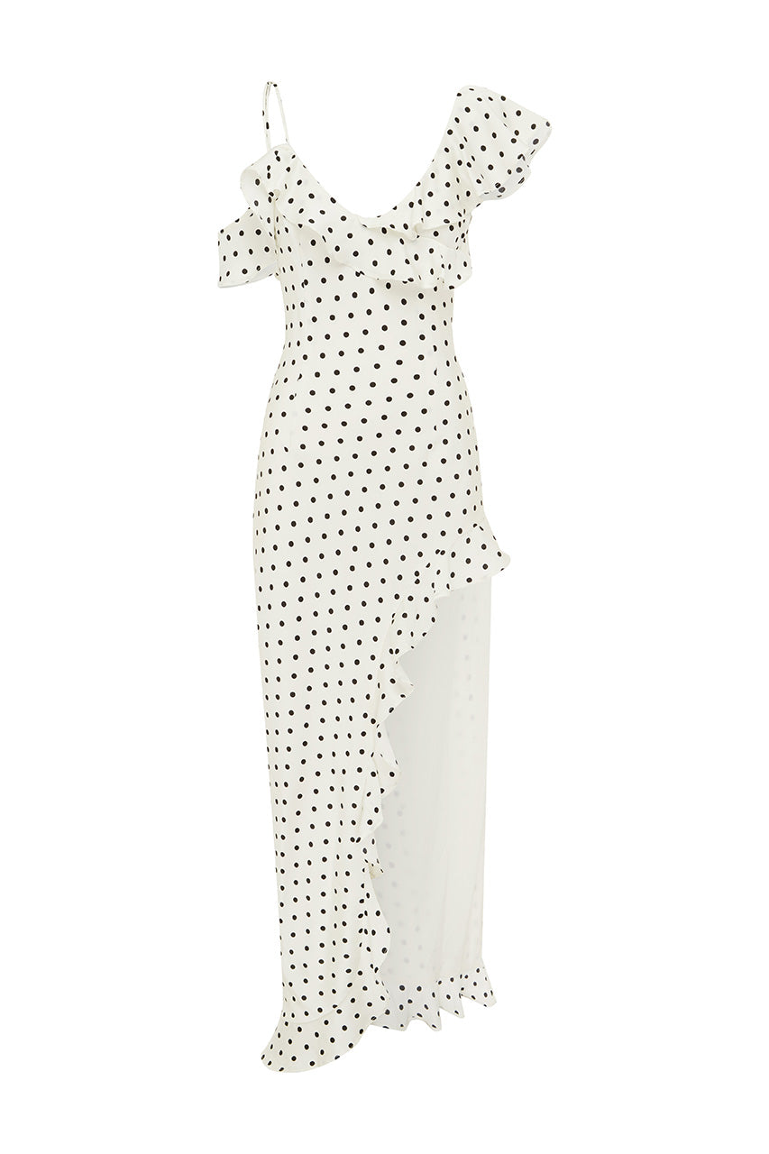 KARLITA MAXI DRESS - WHITE POLKA - KARLITAMAXIDRESS_3