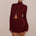 KATARINA LONG SLEEVE KNIT TOP - BLACK CHERRY