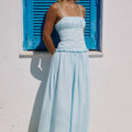 KEILY SQUARE NECK MAXI DRESS - BLUE
