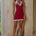 KIMBERLY HALTER MINI DRESS - CHERRY/WHITE POLKA