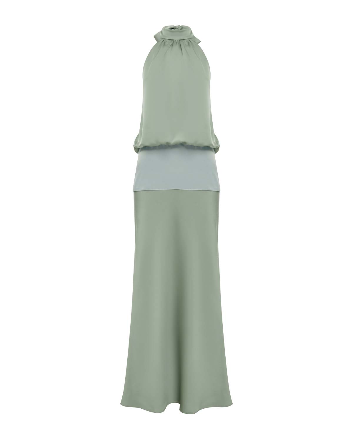 LILIETTE HALTER MAXI DRESS - SAGE