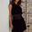 LIZZY ONE SHOULDER MINI DRESS - BLACK