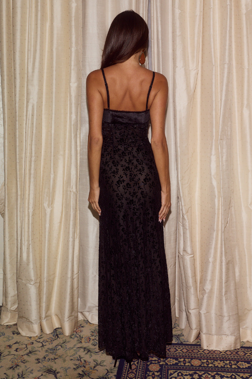 LUCIE STRAPPY TIE FRONT MAXI DRESS
