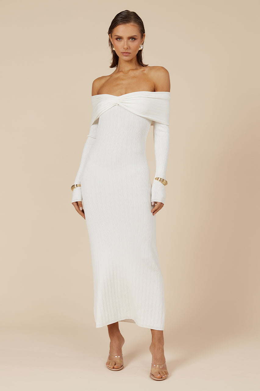 AIRILIE MIDI DRESS - WHITE XXL - MADDY_POLLARD_RATL_JUNE-16