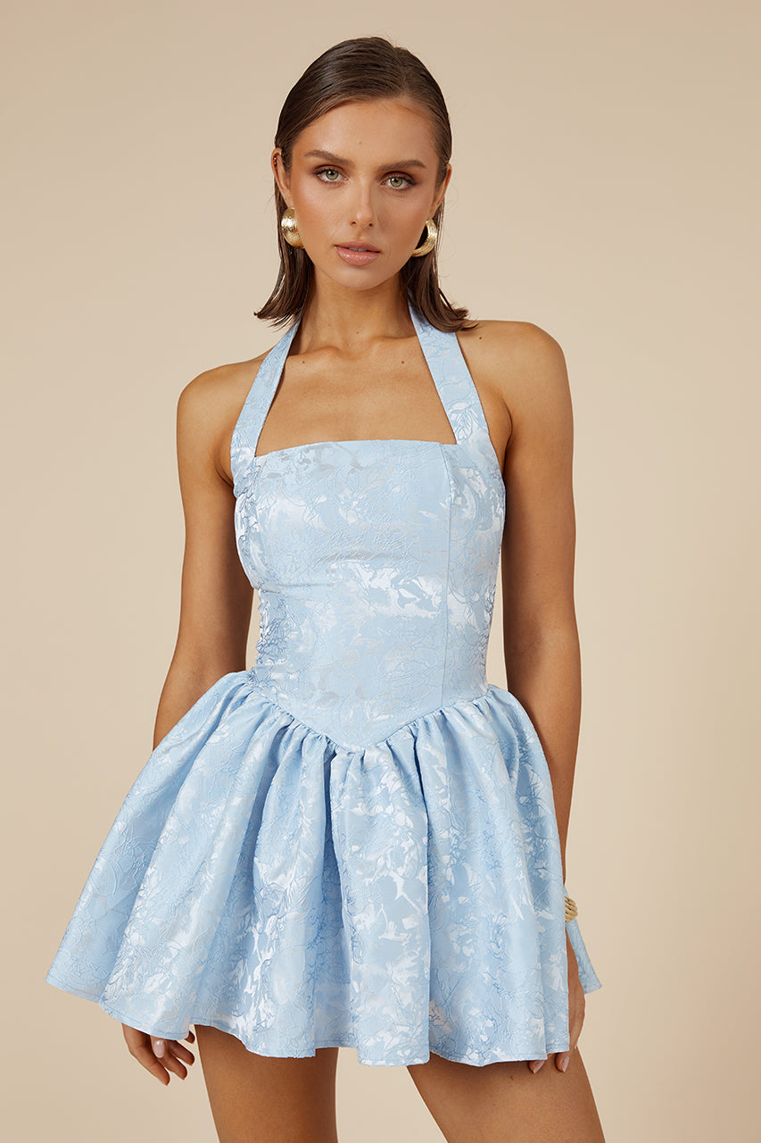 SABINE MINI DRESS - ICE BLUE - MADDY_POLLARD_RATL_JUNE-202