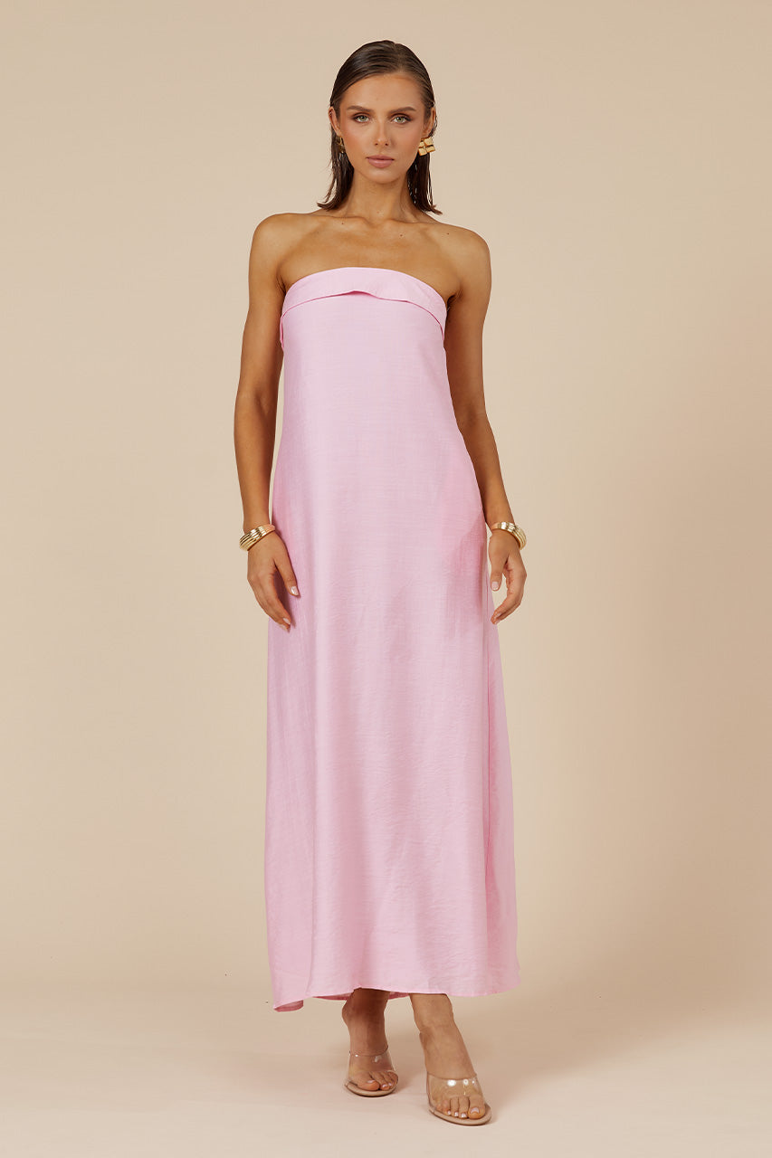 SAPHIRA MAXI DRESS - BUBBLEGUM - MADDY_POLLARD_RATL_JUNE257RESIZED