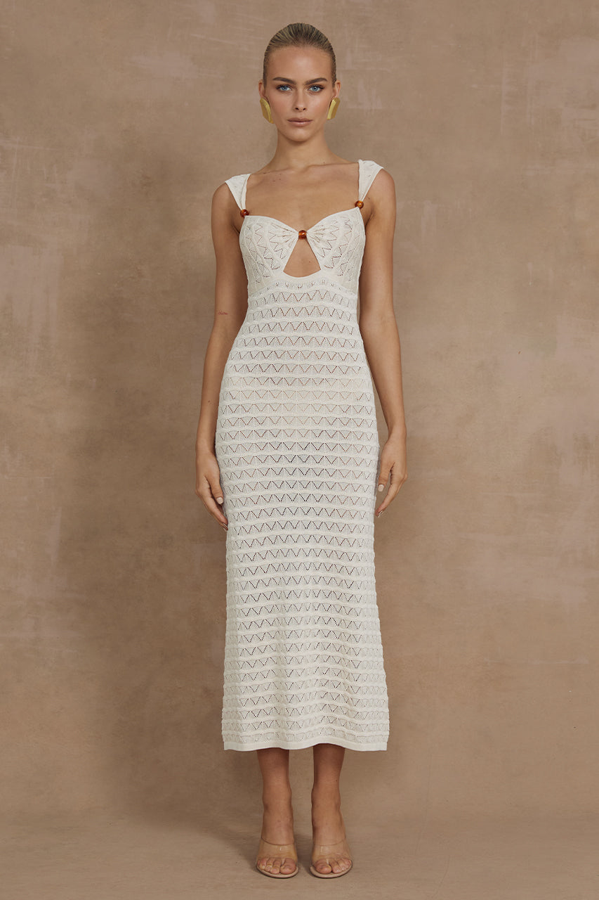 JUNO MIDI DRESS - IVORY - MADDY_POLLARD_RUNAWAY-111