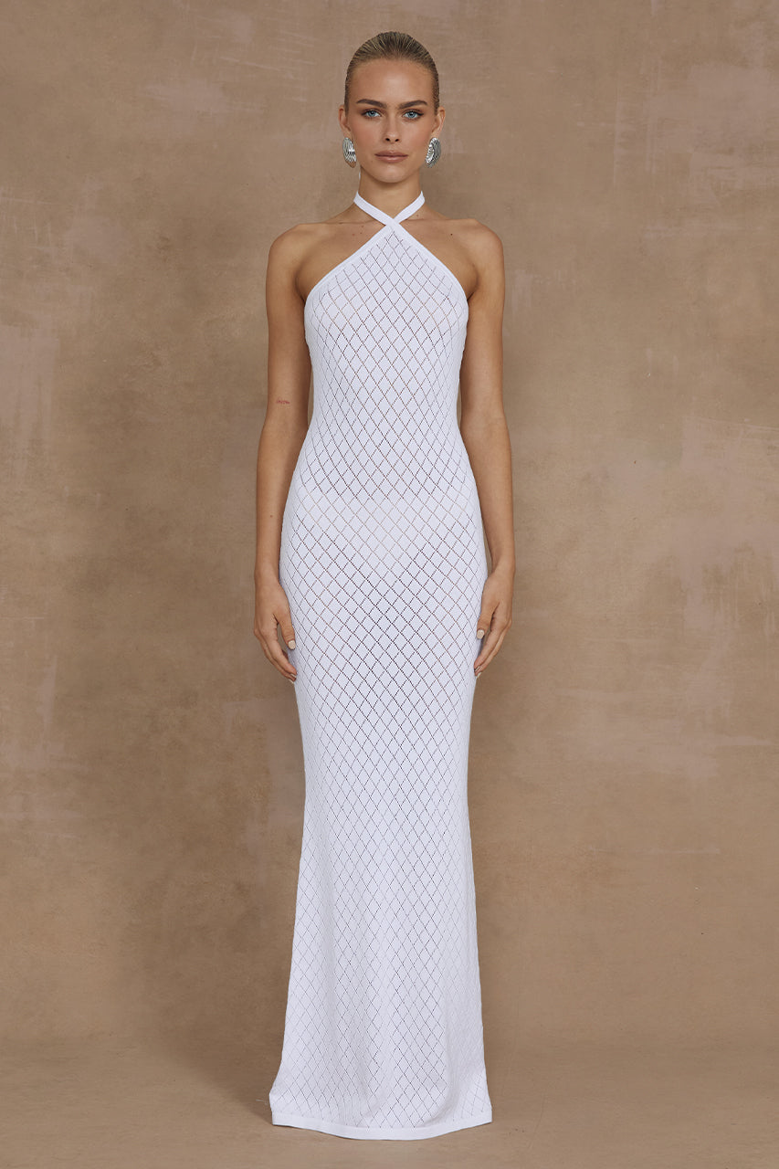 SIMI MAXI DRESS - WHITE XXL - MADDY_POLLARD_RUNAWAY-178