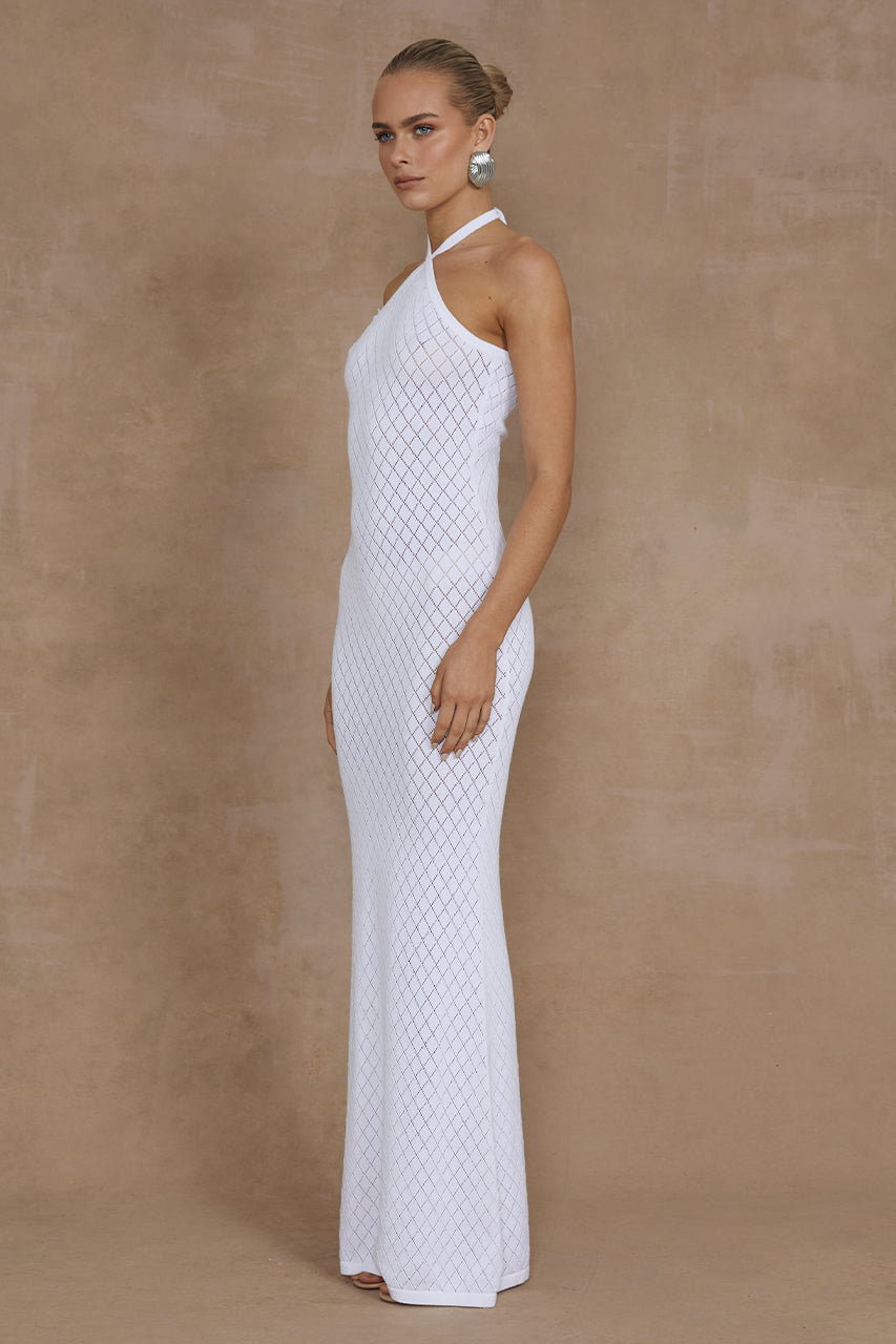 SIMI MAXI DRESS - WHITE - MADDY_POLLARD_RUNAWAY-180