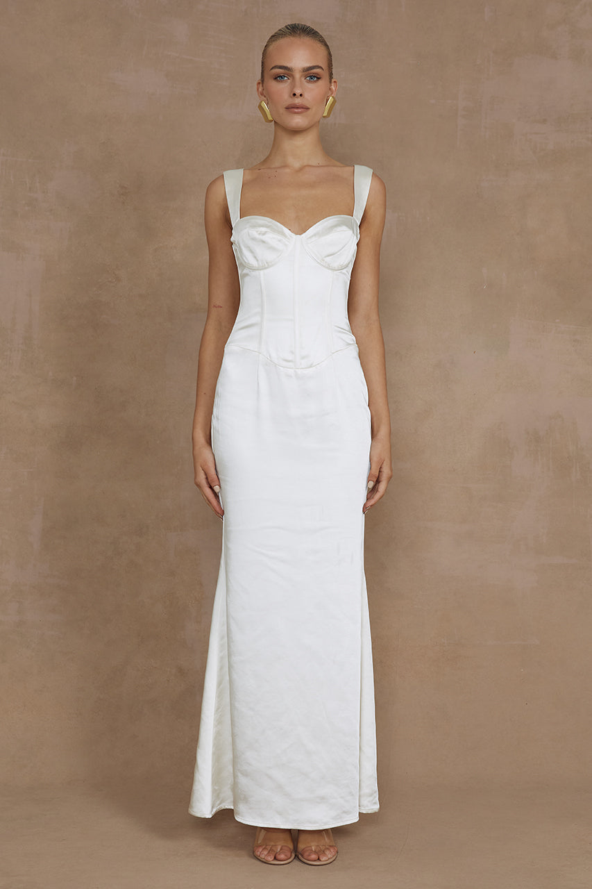 OURA MAXI DRESS - IVORY - MADDY_POLLARD_RUNAWAY-219