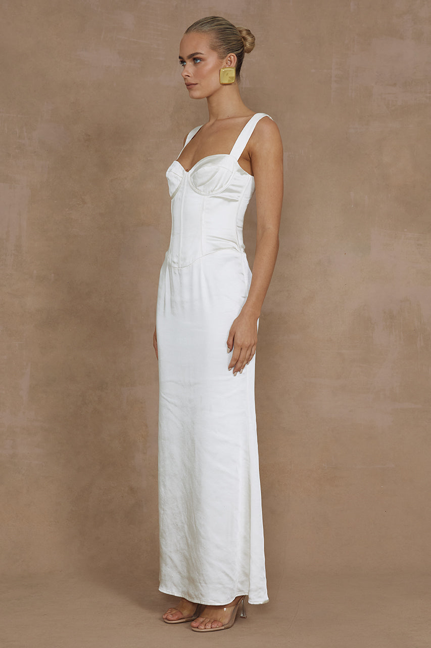 OURA MAXI DRESS - IVORY - MADDY_POLLARD_RUNAWAY-220