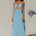 MAIA HALTER MAXI DRESS - BABY BLUE
