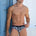 MARCEL PRINTED RACER SWIM BRIEF - BRANDON BLACK