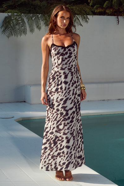 MONET CROSS BACK MAXI DRESS - GIANA WHITE | Runaway The Label