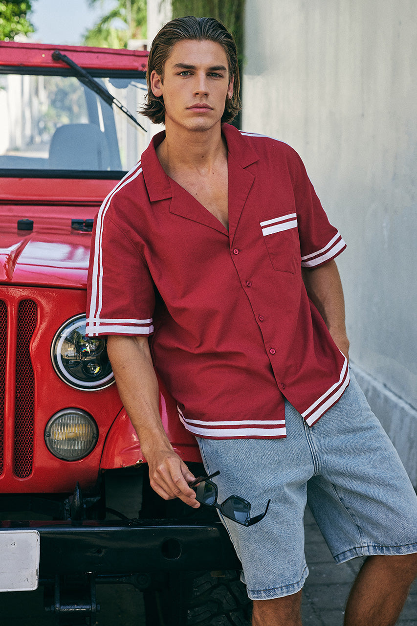 NEGRONI GRAPHIC SHORT - RED/WHITE