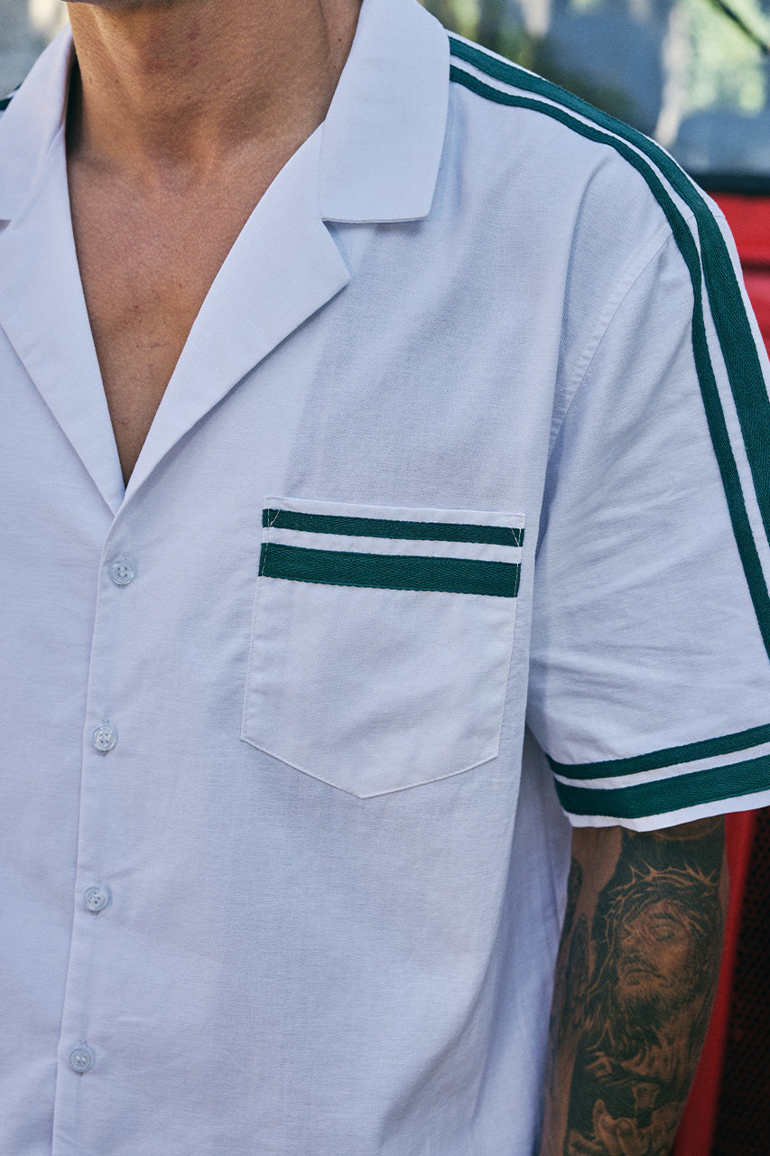NEGRONI GRAPHIC SHORT - WHITE/KHAKI