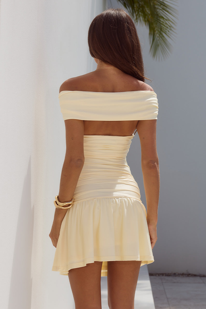 NIVALI OFF SHOULDER MINI DRESS
