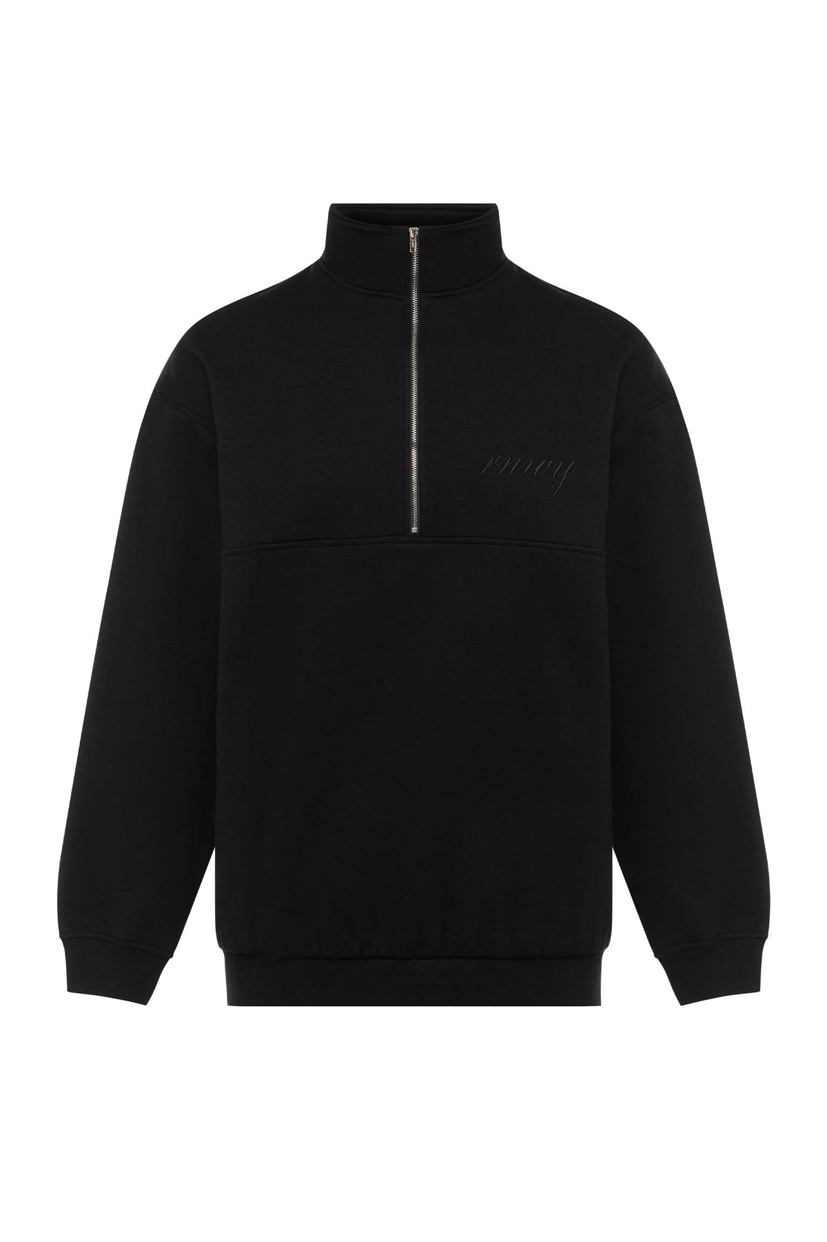 NOLA THREE QUARTER ZIP JUMPER - BLACK